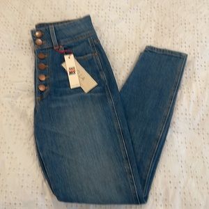Alice + Olivia  High Rise Ankle Skinny Jeans, NWT - 25